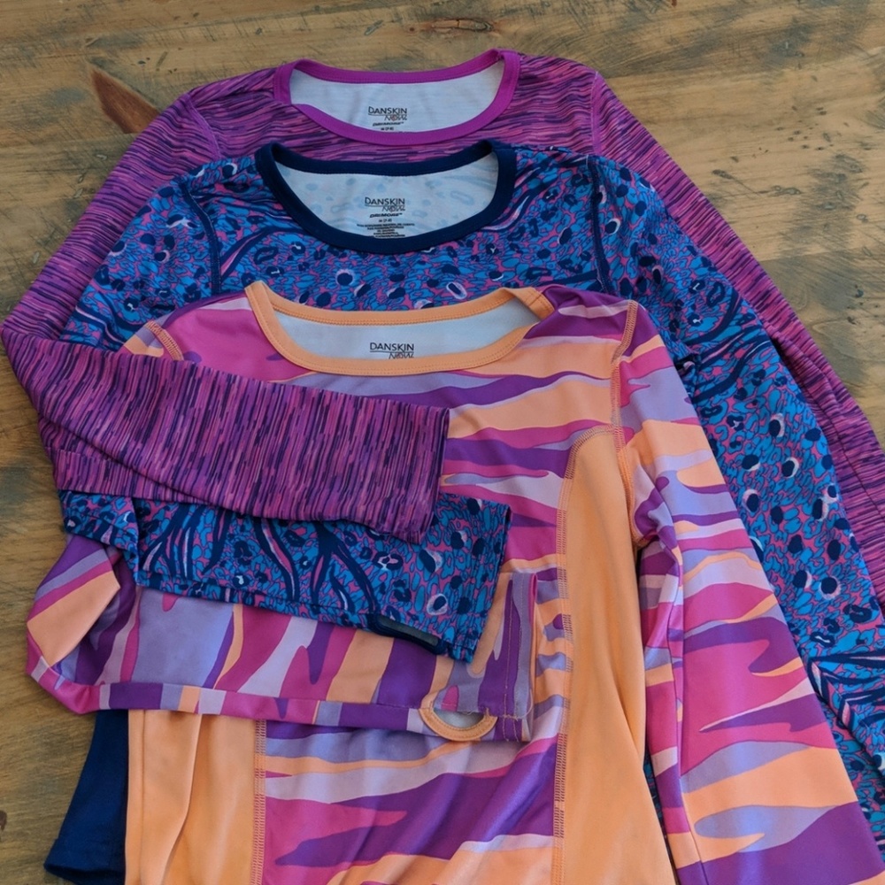 Little girls Danskin long sleeve BUNDLE of 3